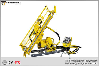 Deep Hole Hydraulic Underground Core Drill Rig With PQ & HQ Max Rod Size 160Cc Rotation Motor