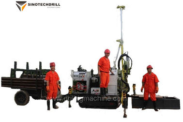 Tipo circuito idraulico del cingolo di EP200C di estrazione mineraria di trapano di profondità automotrice dell'impianto di perforazione 200m